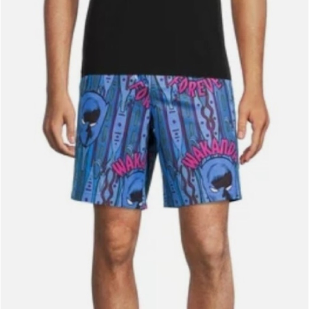 Marvel Black Panther Wakanda Forever Board Shorts 3XL - Picture 2 of 8